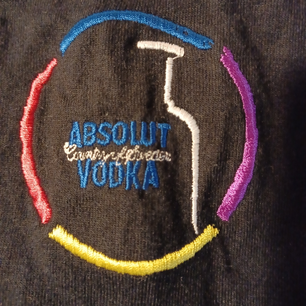 Vtg 90'S absolute vodka t shirt sz.xl